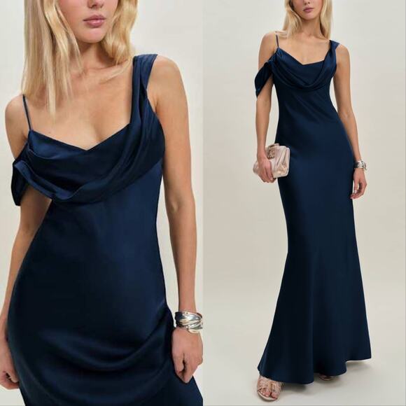 New Reformation Ronda Silk Dress - Picture 1 of 5